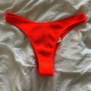 NEW XL Neon Orange Hollister Cheeky Swim Bottoms